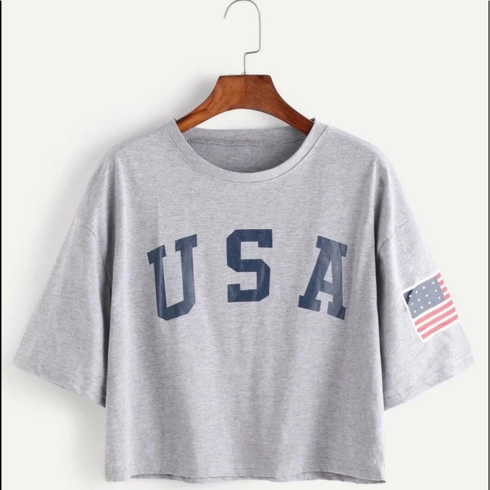 USA grey shirt